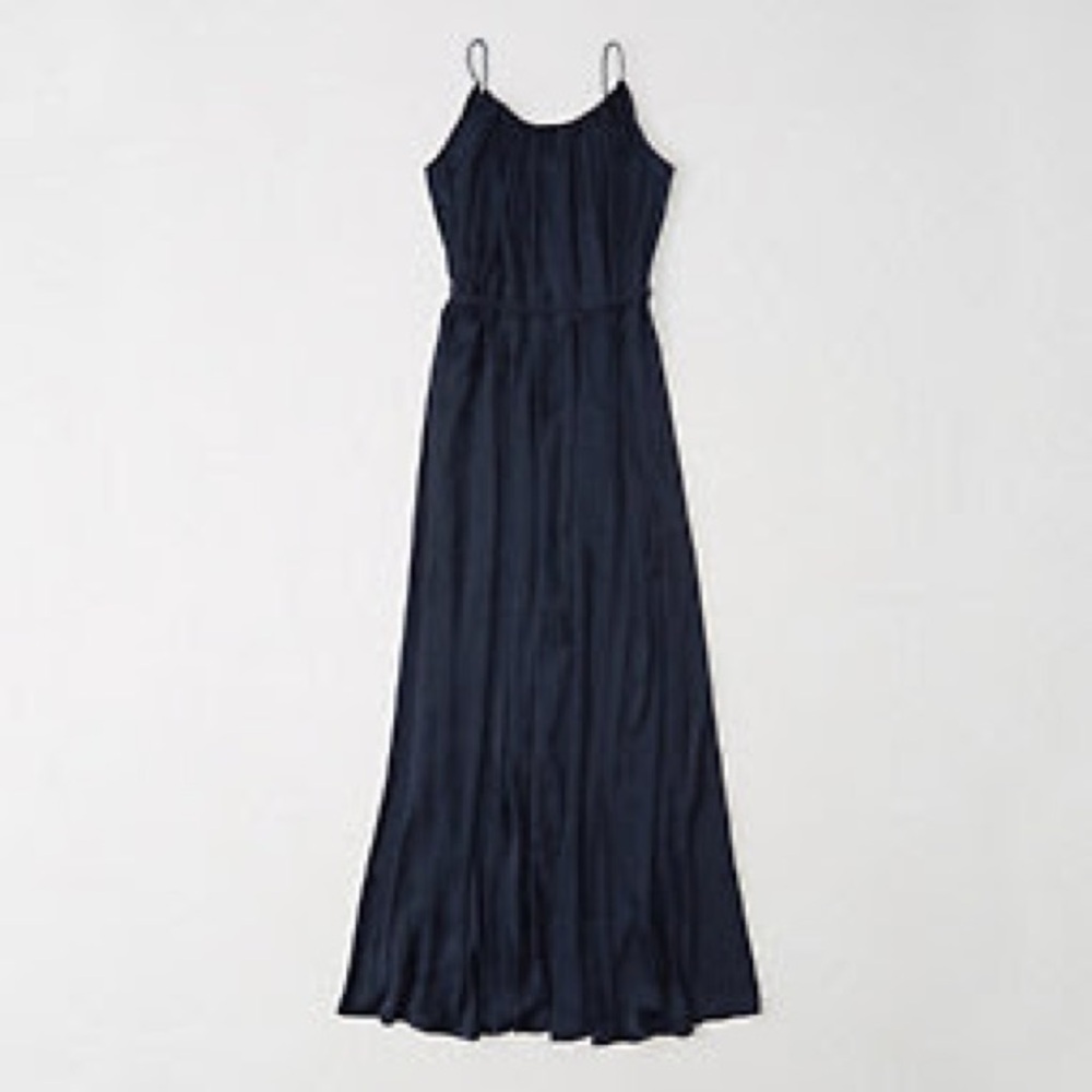 Abercrombie & Fitch Maxi Dress, Navy Blue, Small
